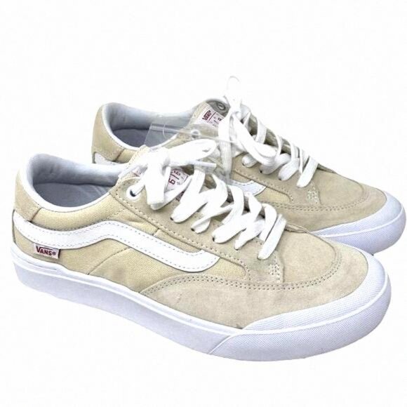💖MEGA SALE💖VANS Berle Whitecap Suede Low Top VN0A5JIJ83M Women’s Tan White - Picture 1 of 11